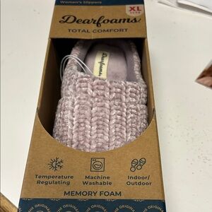 Dearfoams Lilac Comfort Slippers